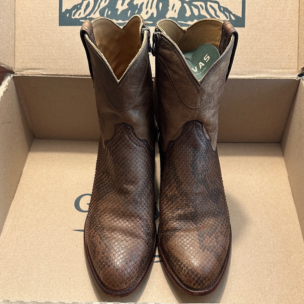 Tecovas Brown Python Men's Western Boots -The Bodie